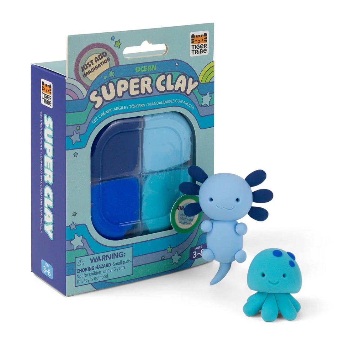 Tiger Tribe Selvhærdende Ler Ocean 1 Tiger Tribe Selvhærdende Ler Ocean