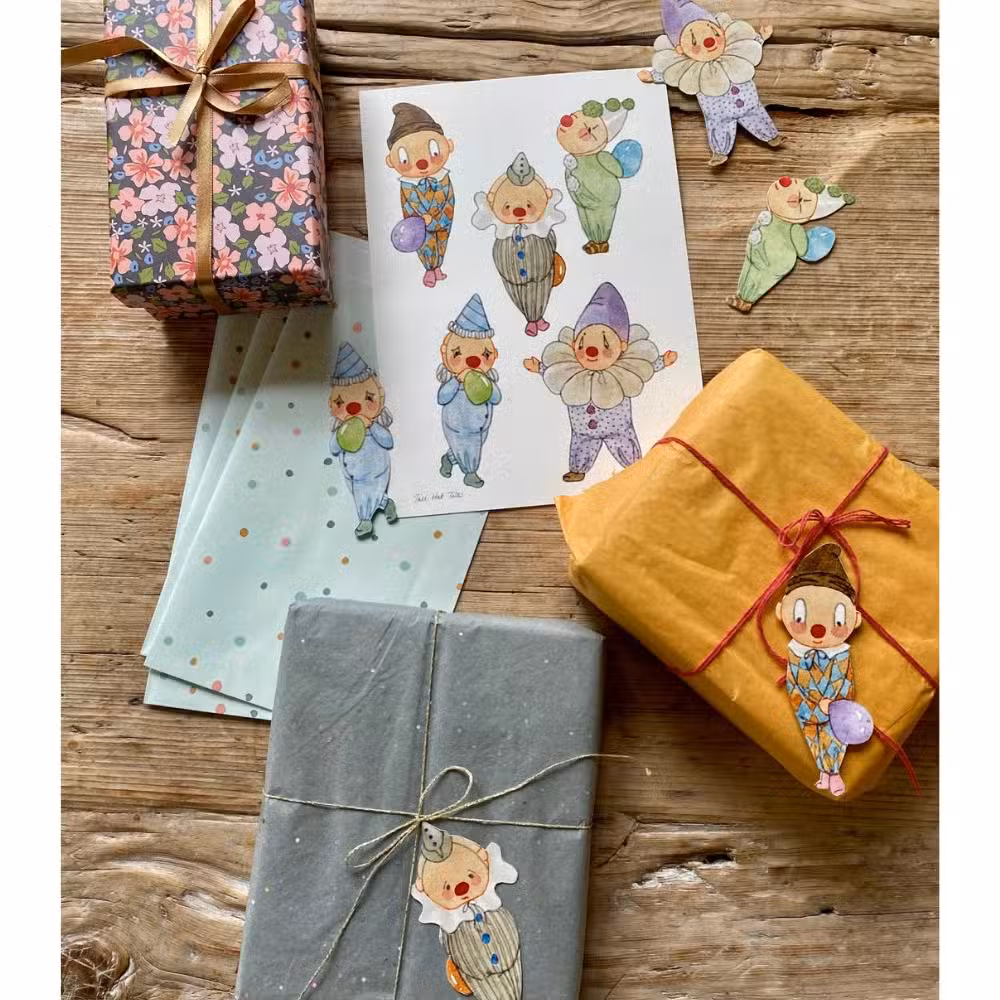 Tall Hat Tales Papirklip Klovne